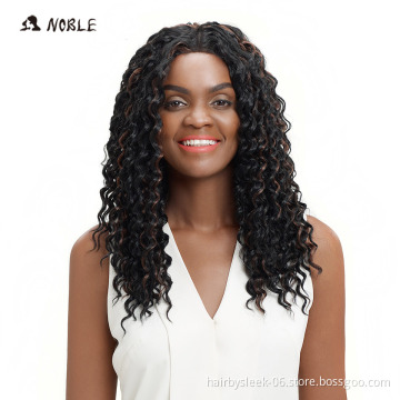 Noble Long Curly Synthetic Hair Weave For Black Women 16 Inch Hair Weave Bundles 120g One Pack Ombre Color Hair Extensions